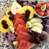 fruitopia on round board from top close up