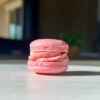 Strawberry Macaron on table