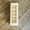 Vanilla macarons in a box